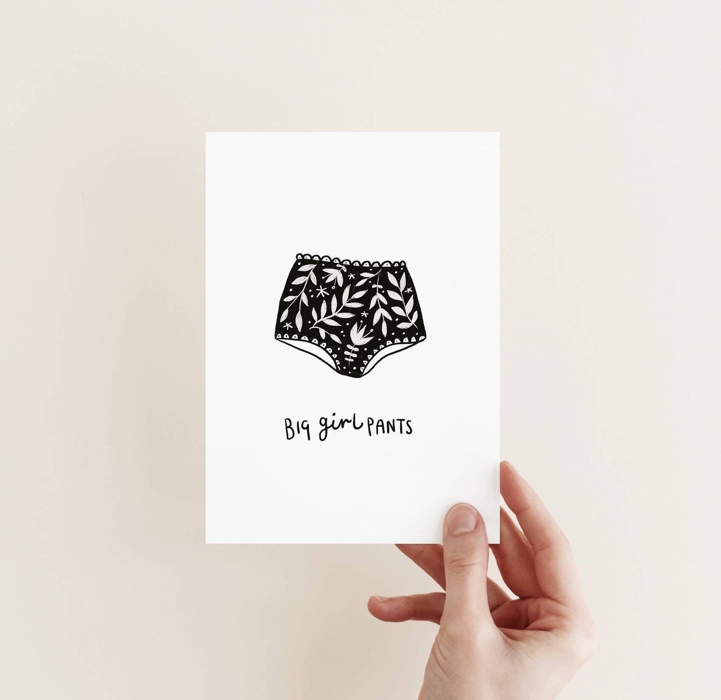 A Good Friend Is Like A Good Bra | Positive Affirmation Card