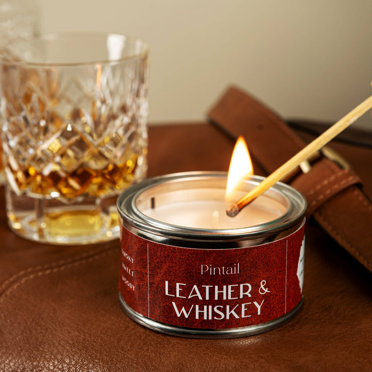 Leather & Whisky Paint Pot