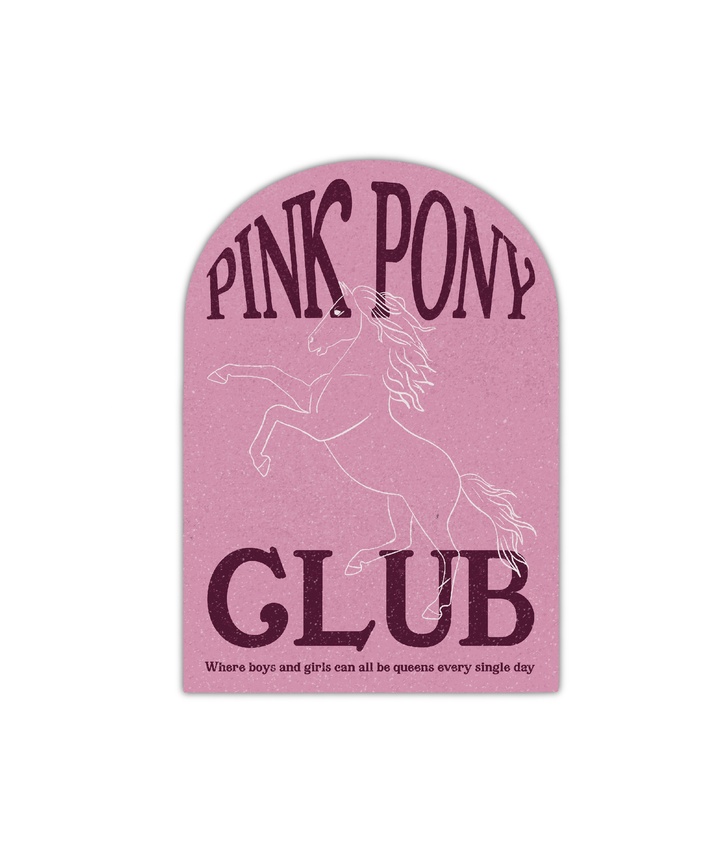 Pink Pony Club Glossy Sticker