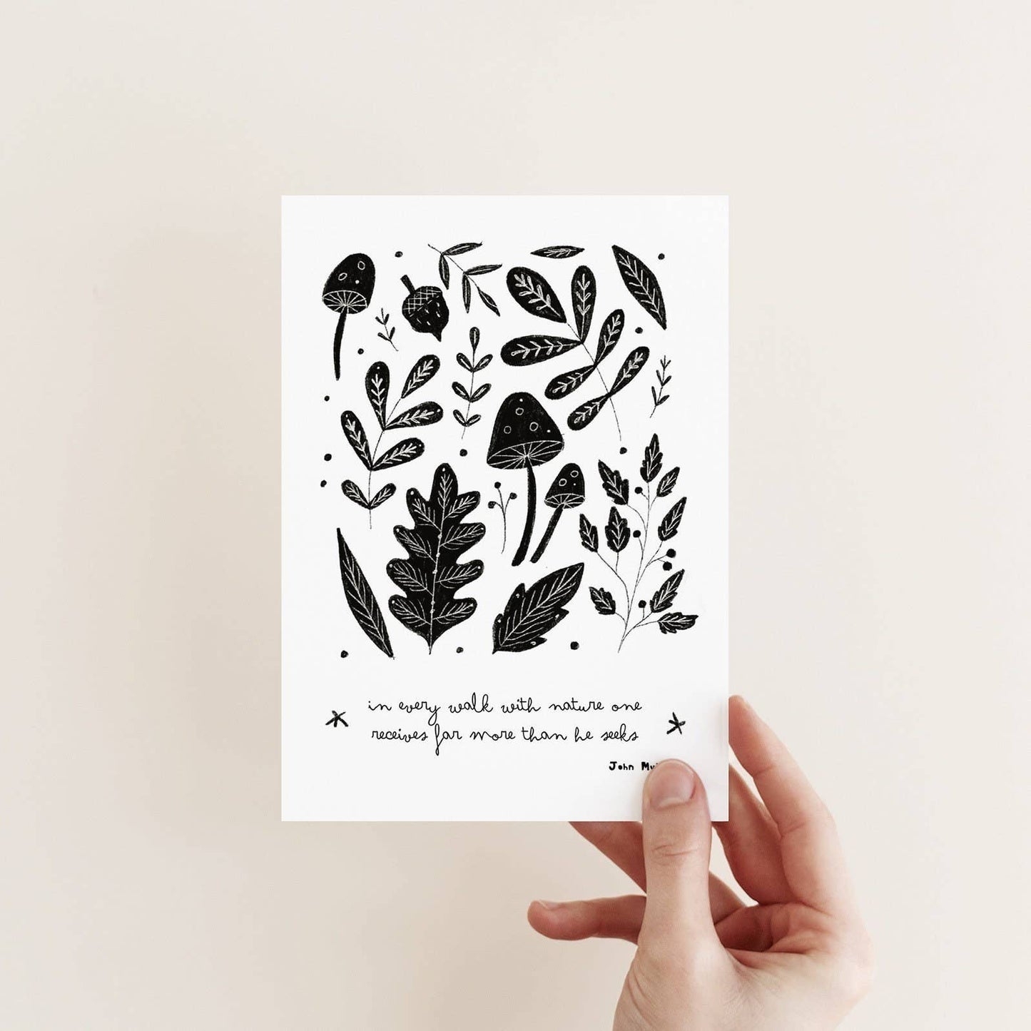 In Every Walk With Nature Card - John Muir