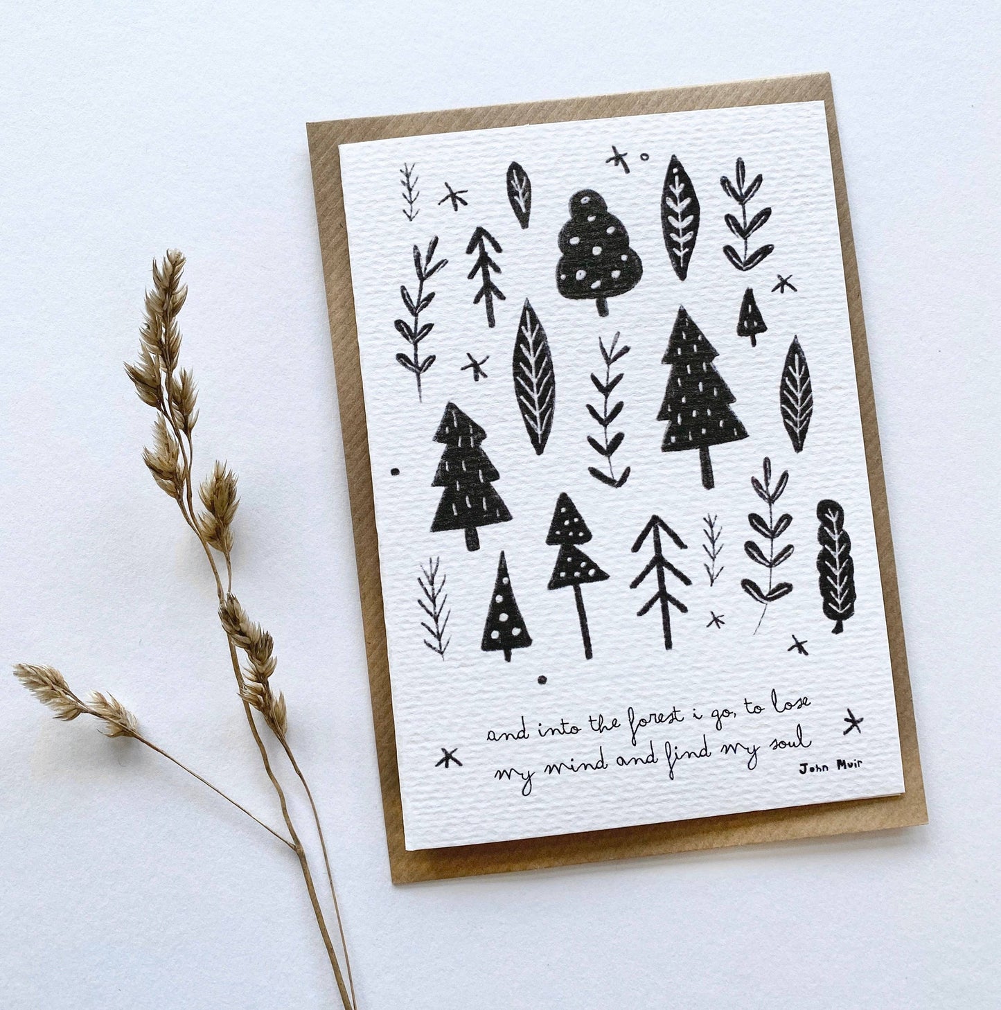 And Into The Forest I Go - John Muir Card