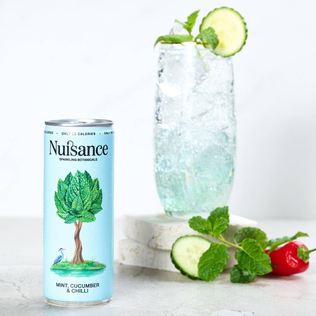 Nuisance Botanical Soft Drink | Mint, Cucumber & Chilli