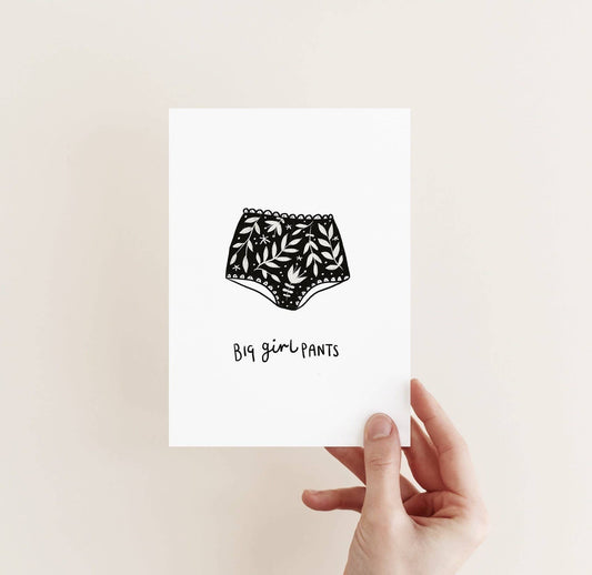 A Good Friend Is Like A Good Bra | Positive Affirmation Card