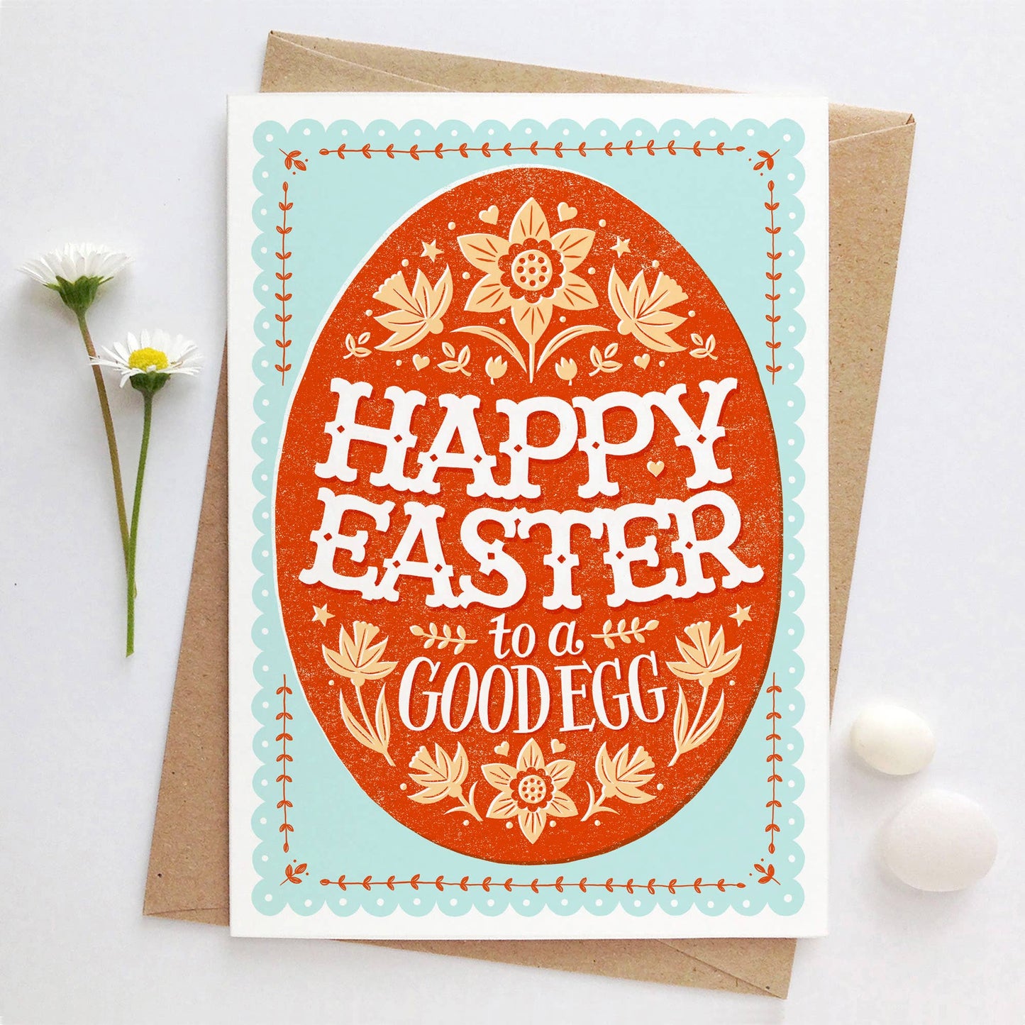 Good Egg Orange Easter Card