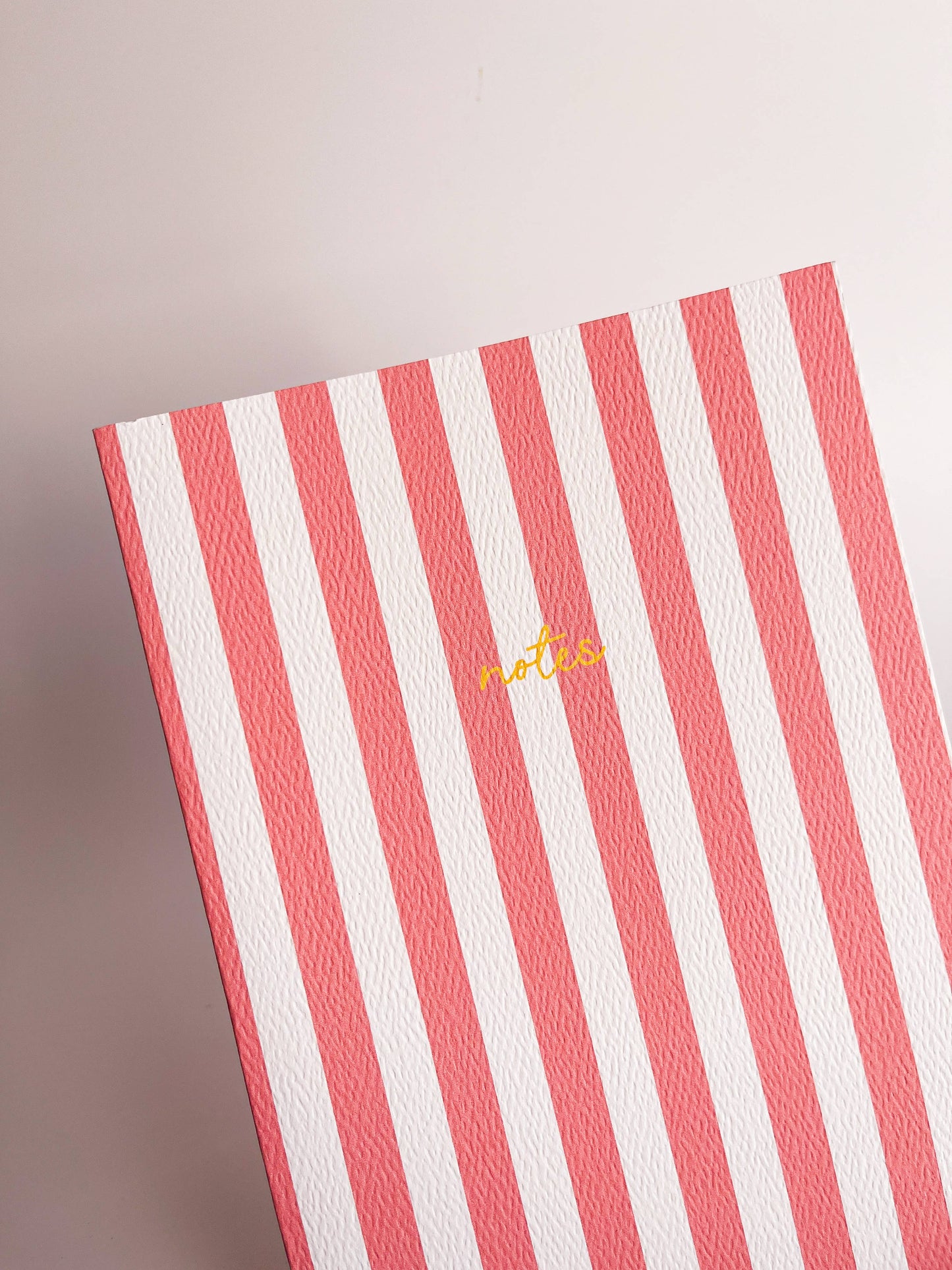 Striped Notebook with Contrast Color