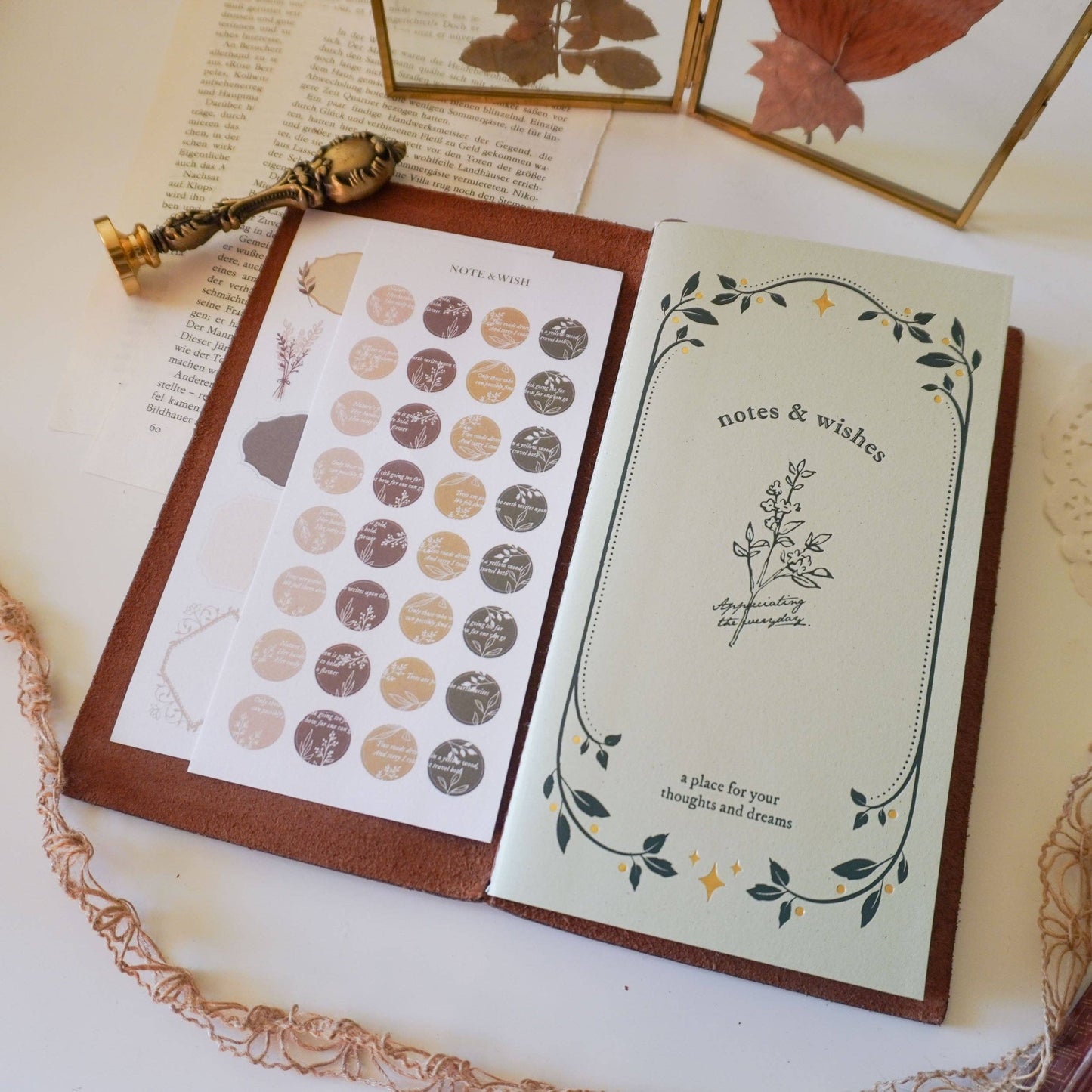 Notes & Wishes Mix Paper Journal - Standard TN Size