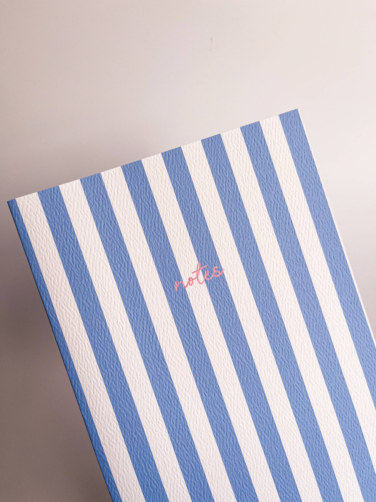 Striped Notebook with Contrast Color