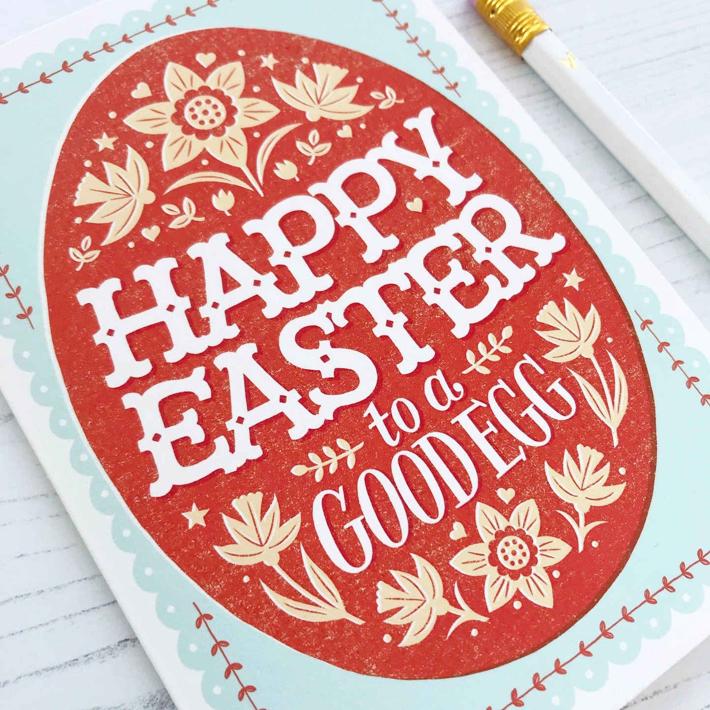 Good Egg Orange Easter Card