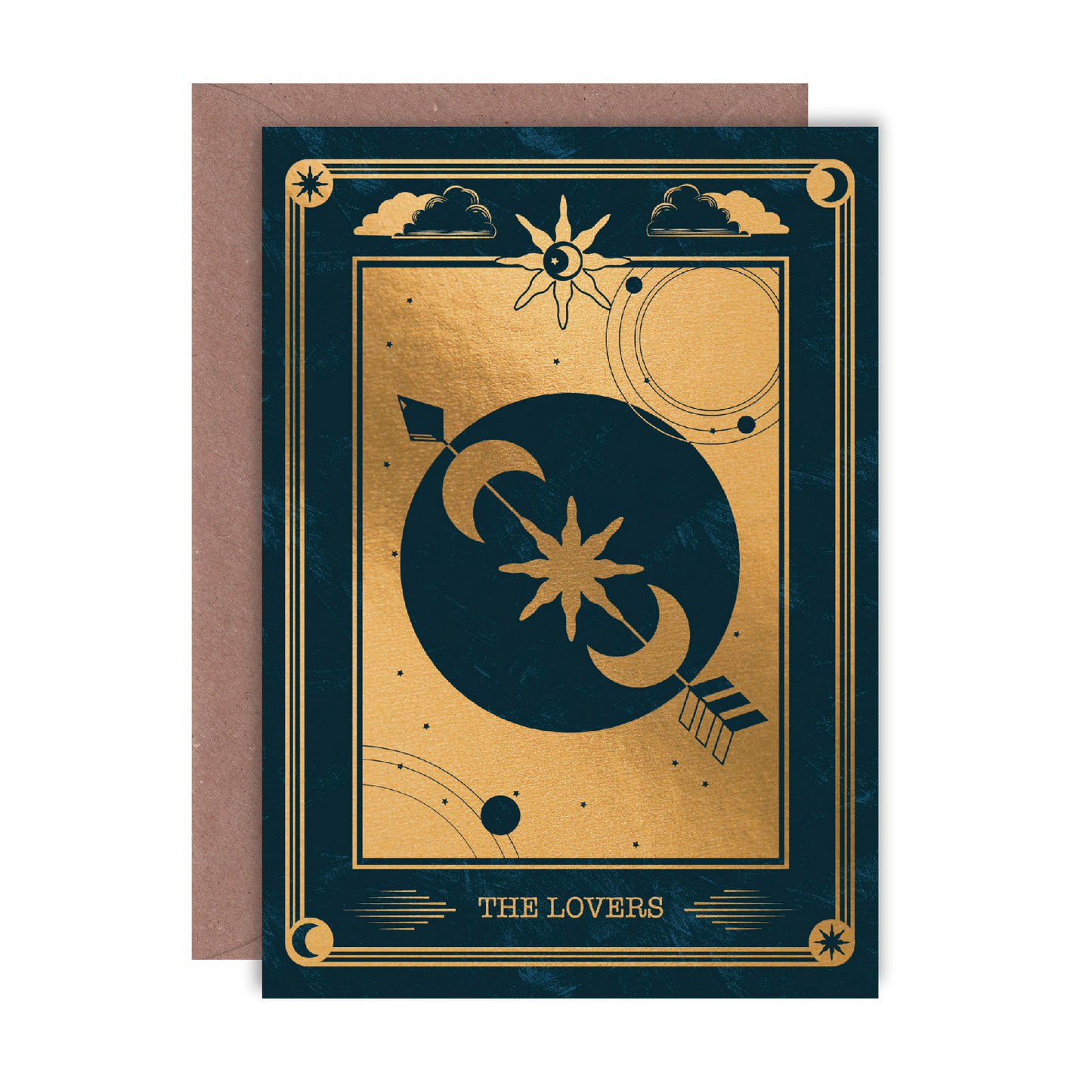 The Lovers Gold Foiled A6 Greeting Card