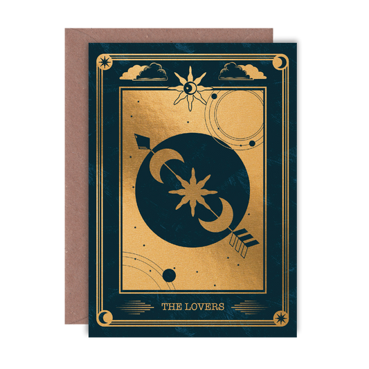 The Lovers Gold Foiled A6 Greeting Card