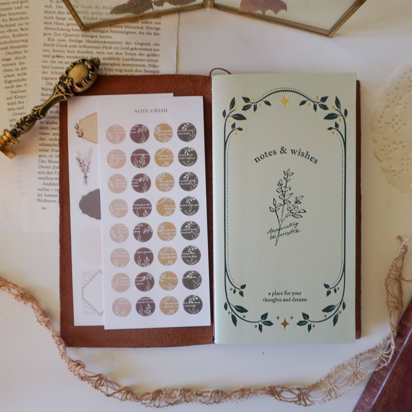 Notes & Wishes Mix Paper Journal - Standard TN Size