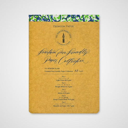 Yamamoto Paper Fountain Pen Friendly Paper Collection Vol.2 – A5 Sample Pad