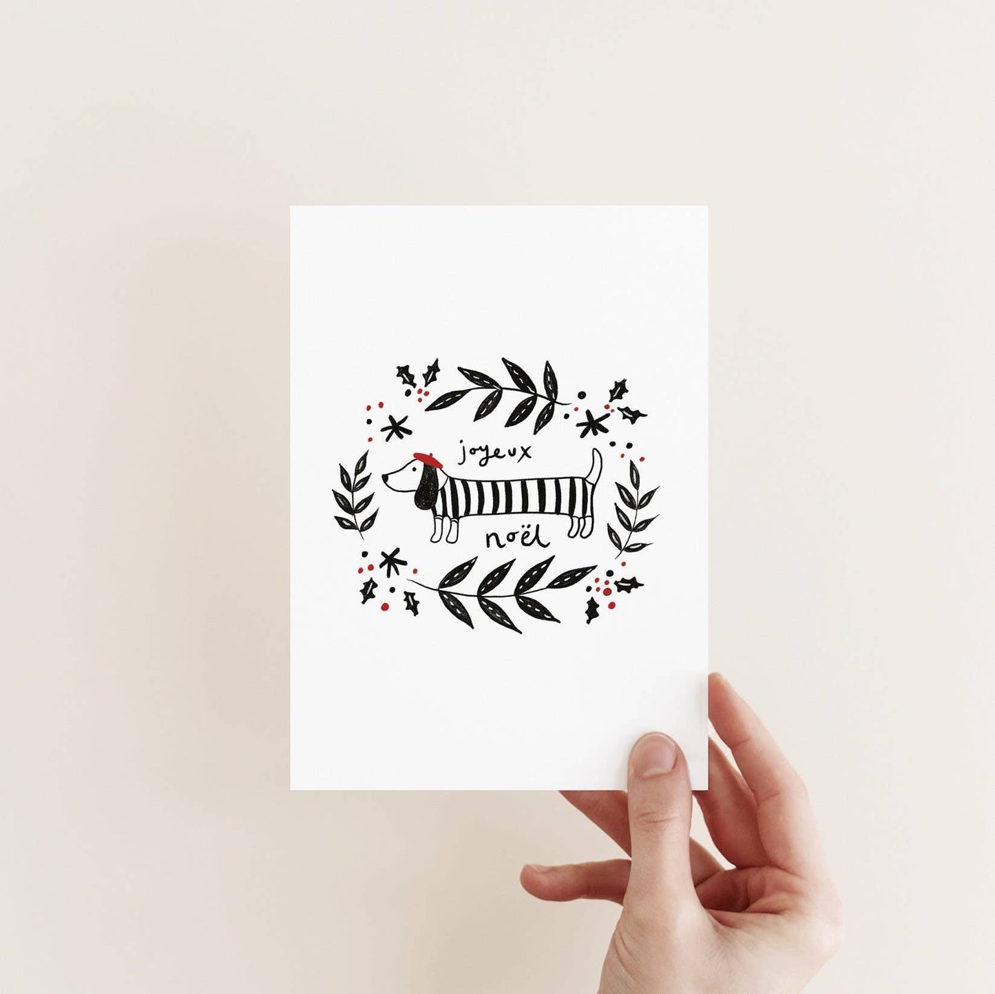 Christmas Sausage (Dog) | Christmas Card