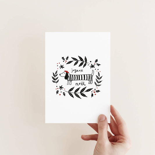 Christmas Sausage (Dog) | Christmas Card