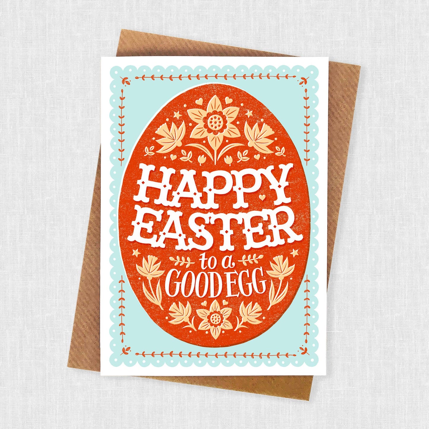 Good Egg Orange Easter Card