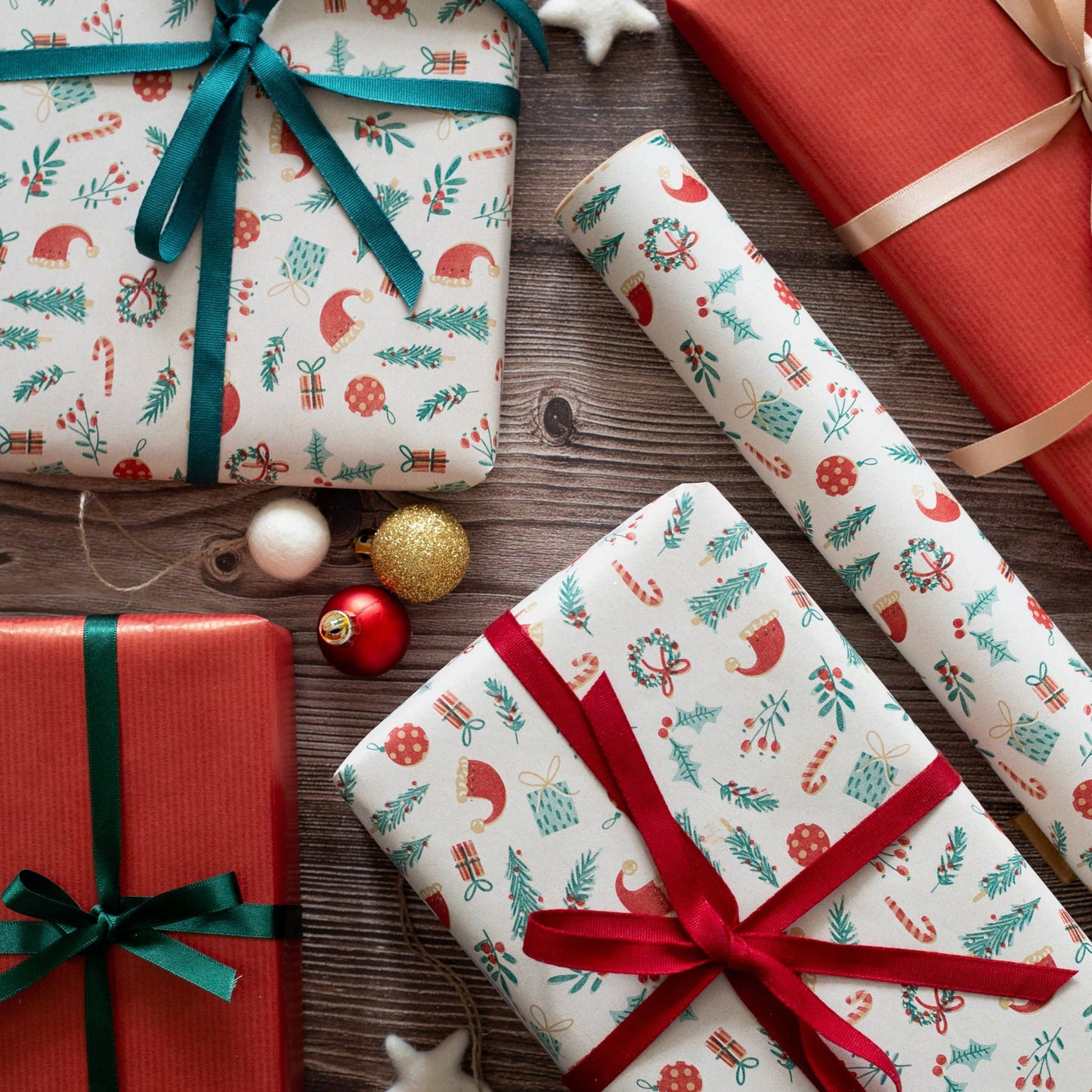 Red Biodegradable Ribbon 5m Reel (9mm)