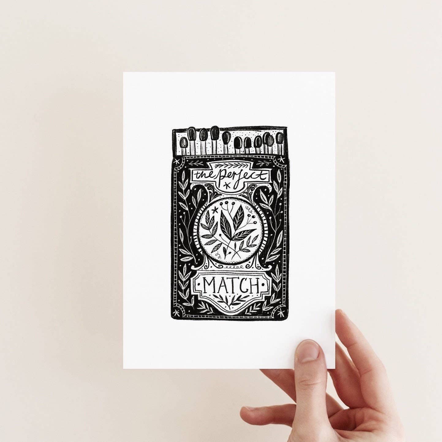 The Perfect Match | Engagement Card | Wedding Card