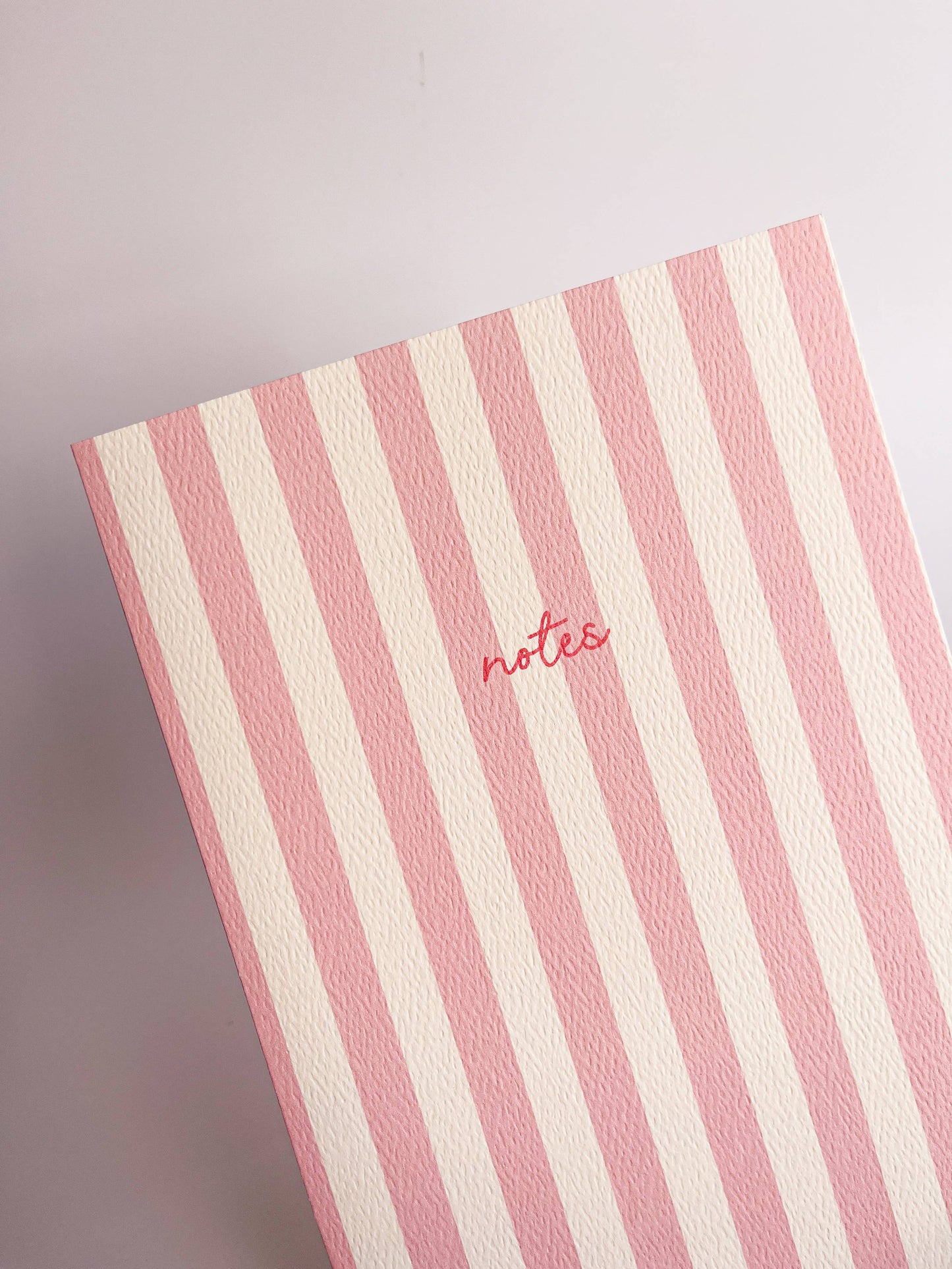 Striped Notebook with Contrast Color