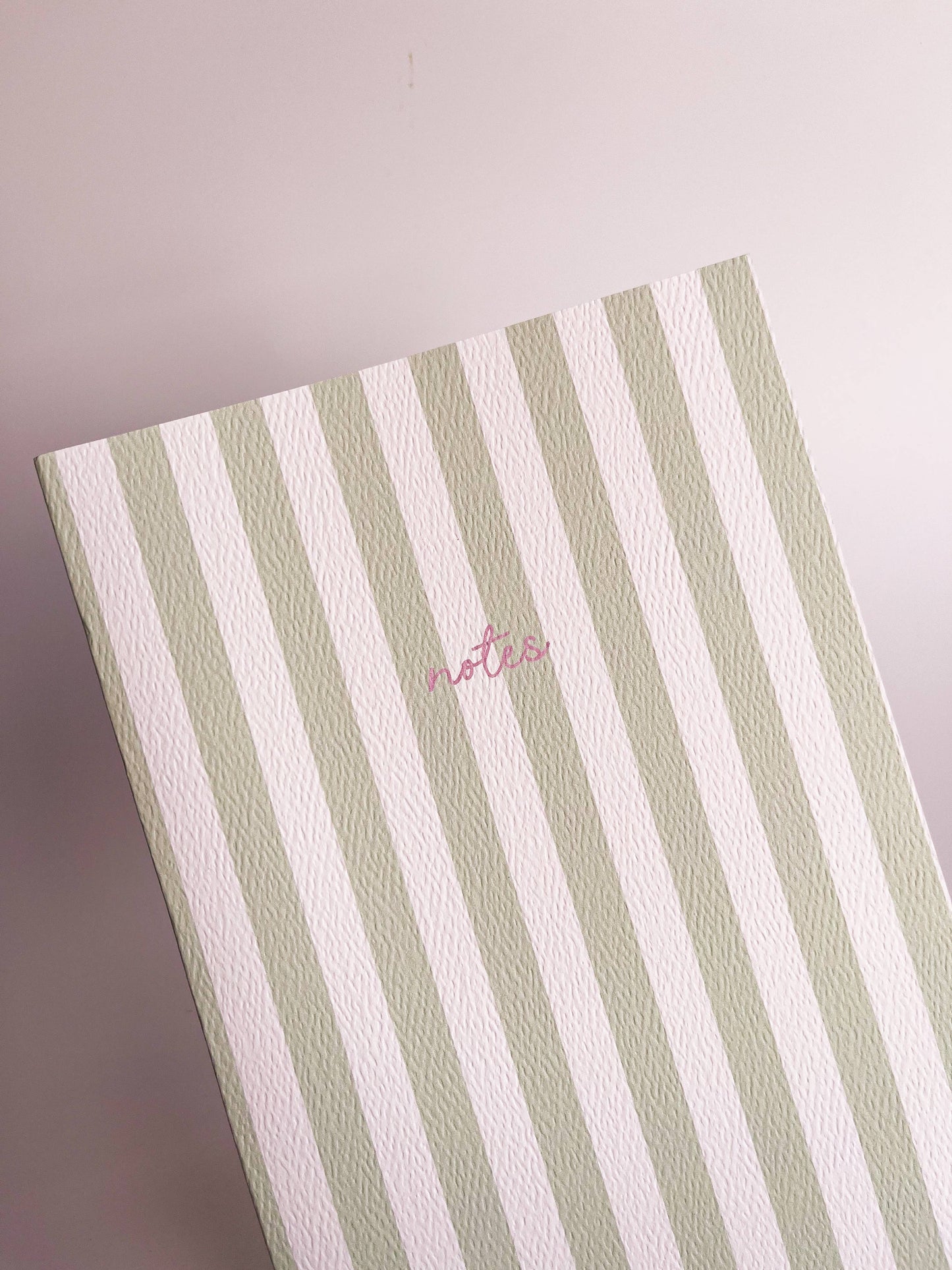 Striped Notebook with Contrast Color