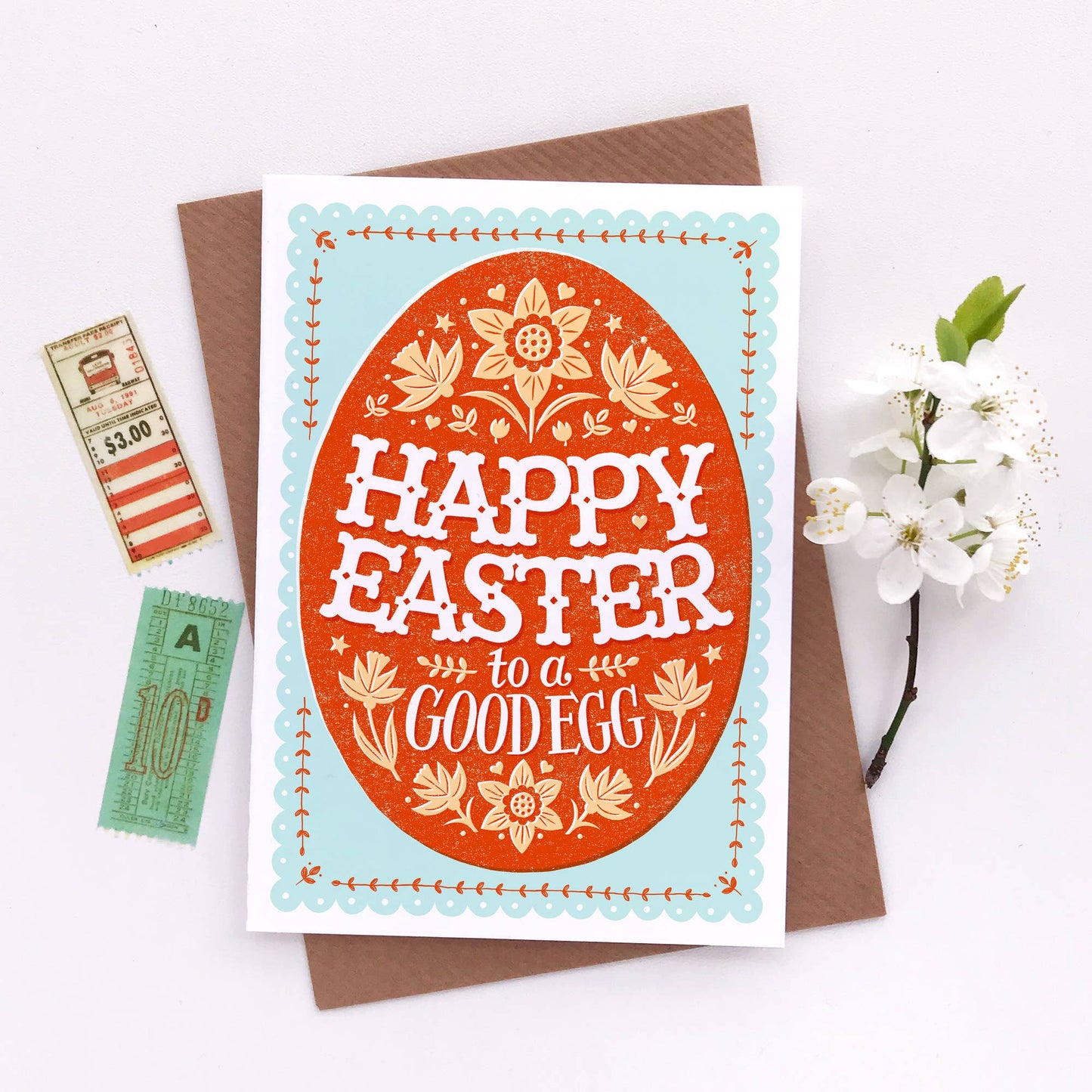 Good Egg Orange Easter Card