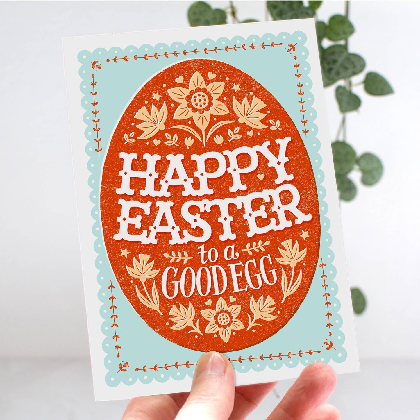 Good Egg Orange Easter Card
