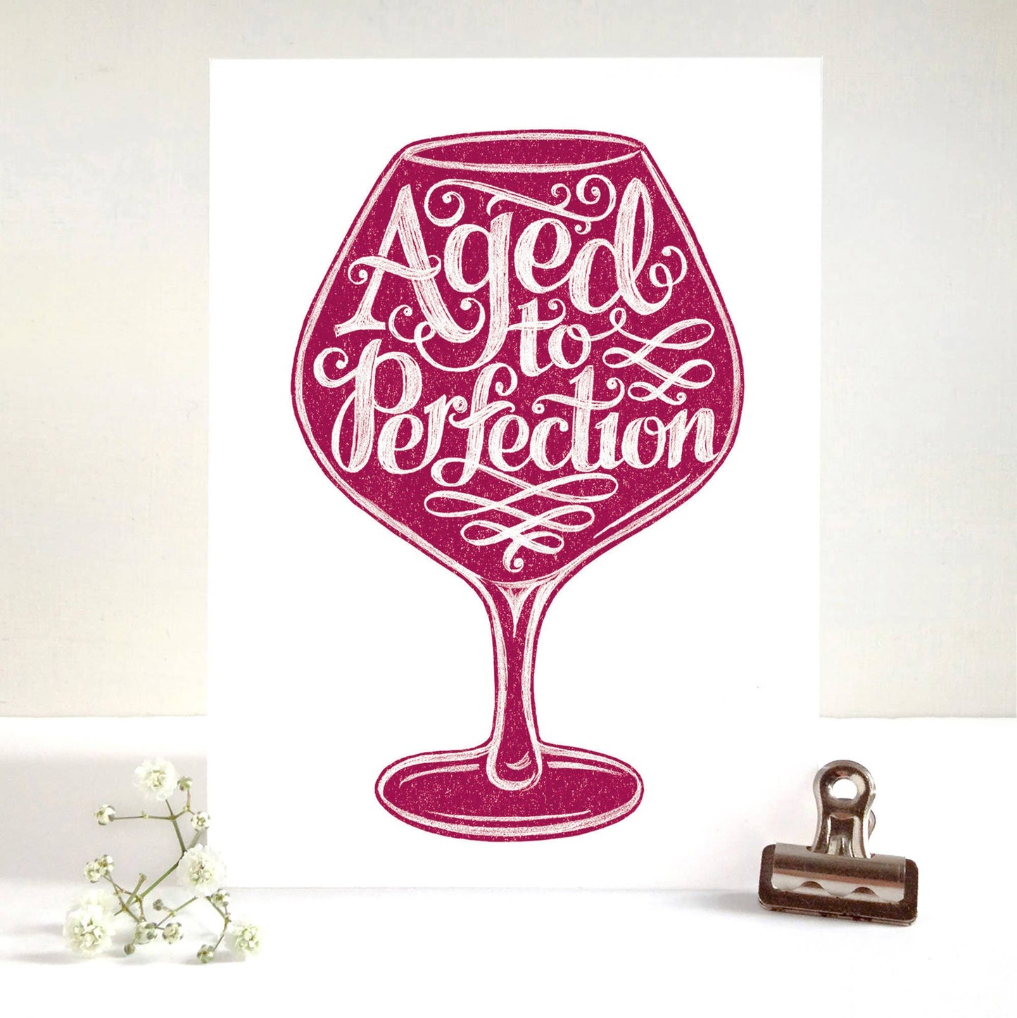Aged Wine Birthday Card