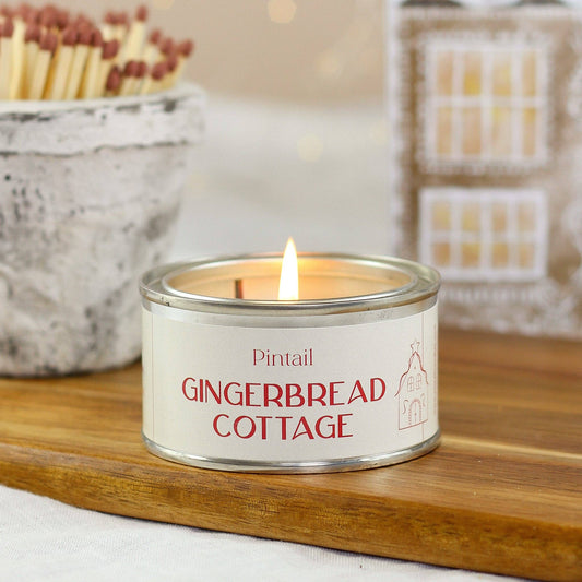 Gingerbread Cottage Paint Pot