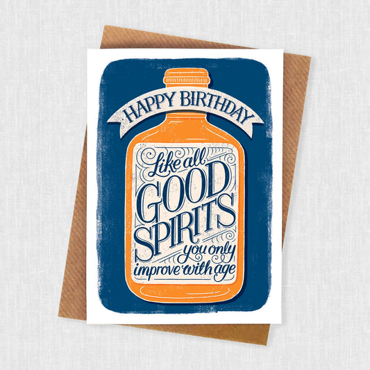 Good Spirits Birthday Card