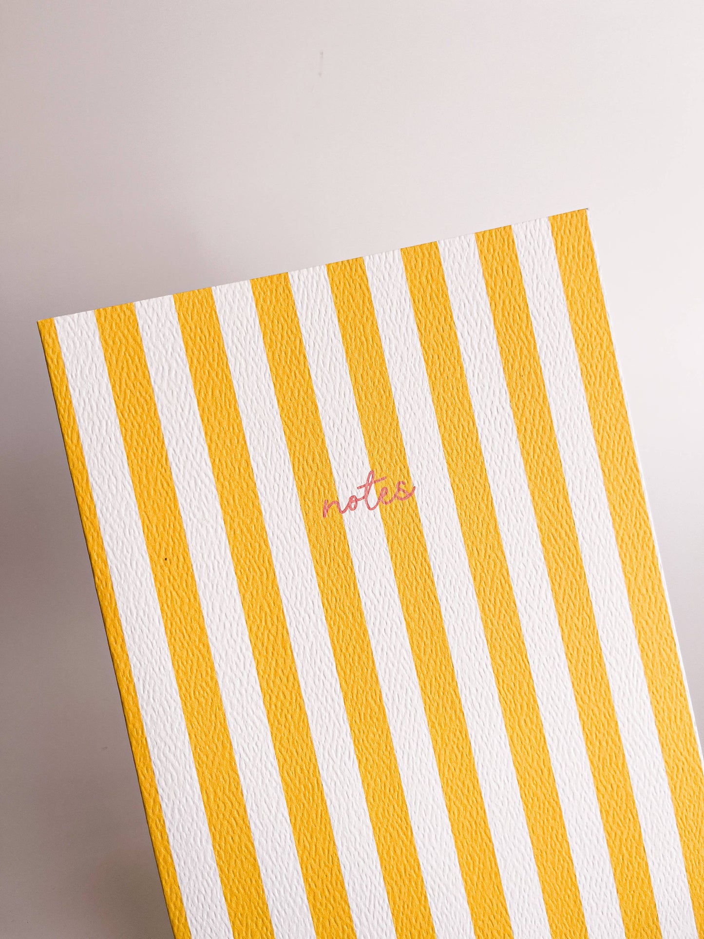 Striped Notebook with Contrast Color