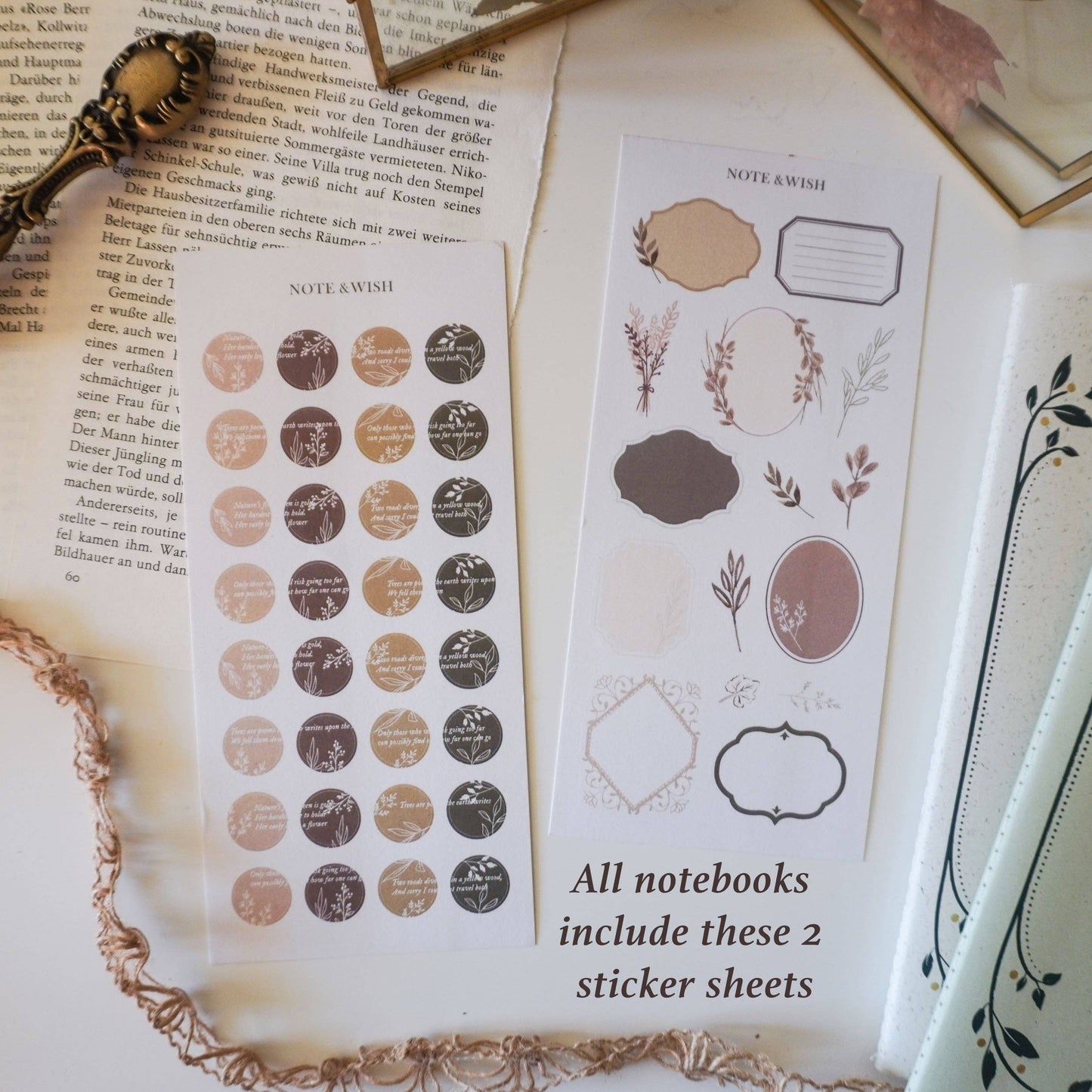 Notes & Wishes Mix Paper Journal - Standard TN Size