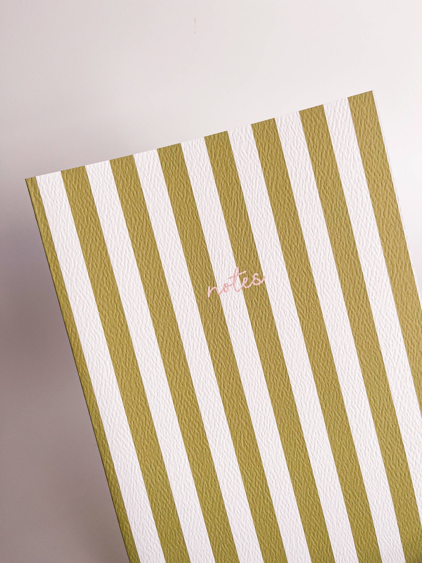 Striped Notebook with Contrast Color