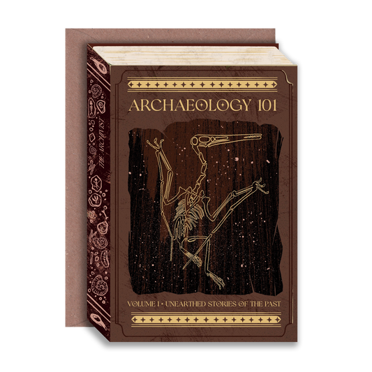 Archaeology 101 Foiled A6 Greeting card