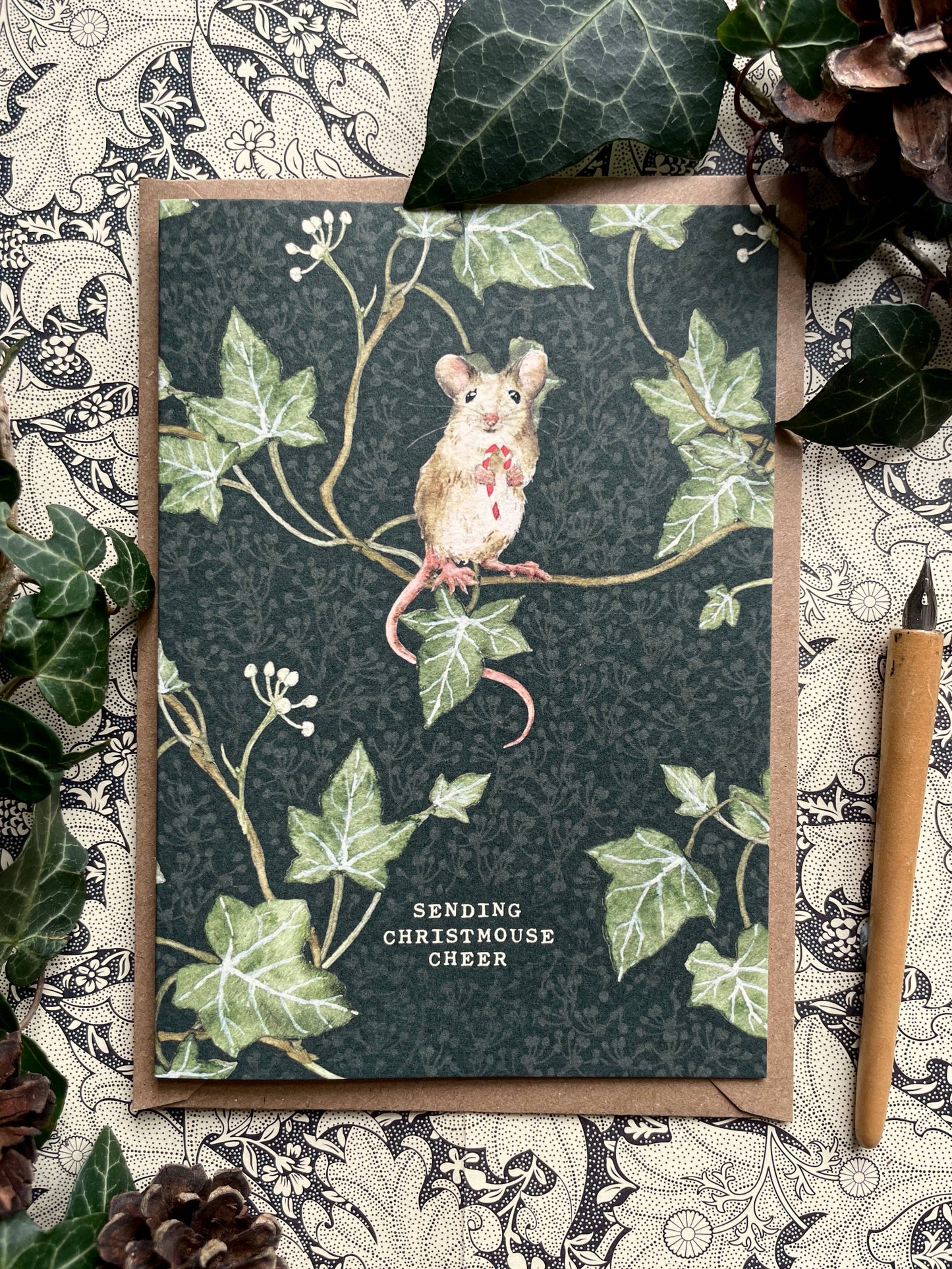 Christmas Mice Luxury Whimsical Greetings Card Set