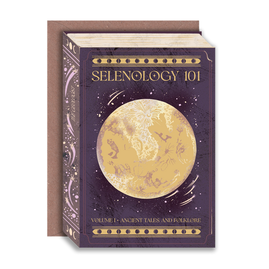 Selenology 101 Foiled A6 Greeting card